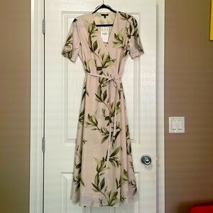 Floral wrap dress
